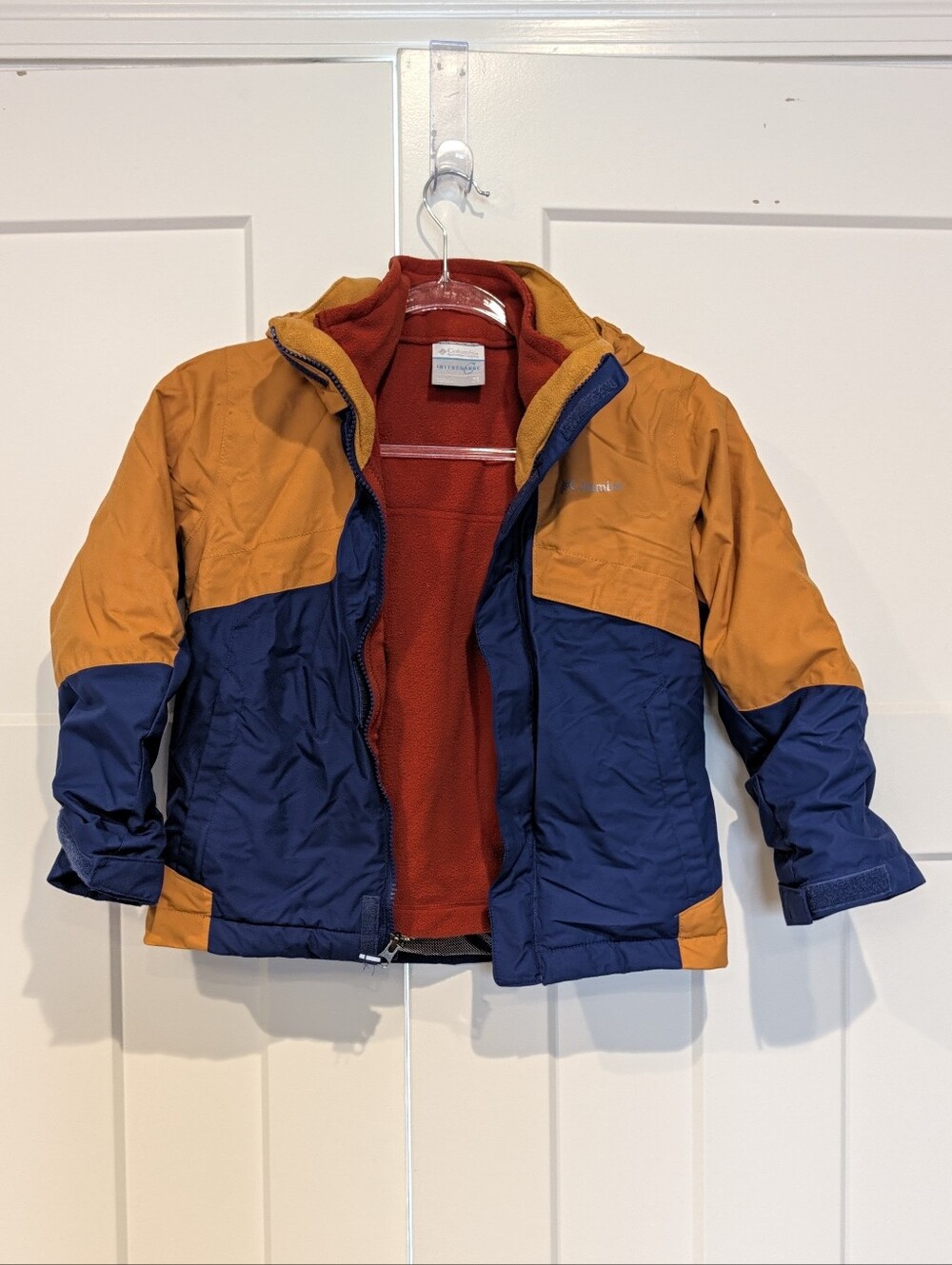 Columbia Kids Orange and Navy Interchange Jacket